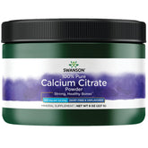 Swanson Calcium Citrate Powder 8 oz label