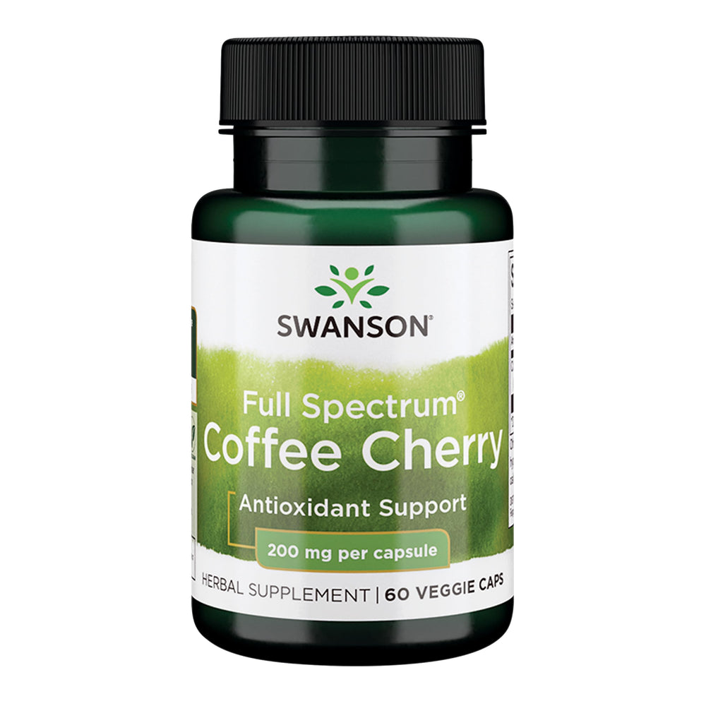 Swanson Full-Spectrum Coffee Cherry bottle - front view