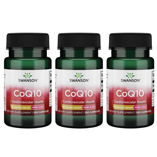 Swanson CoQ10 Mini Cap 10 mg bottle – front view