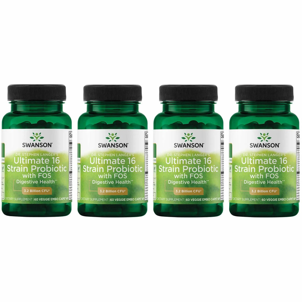 Swanson Dr. Stephen Langer probiotic 16-strain formula label