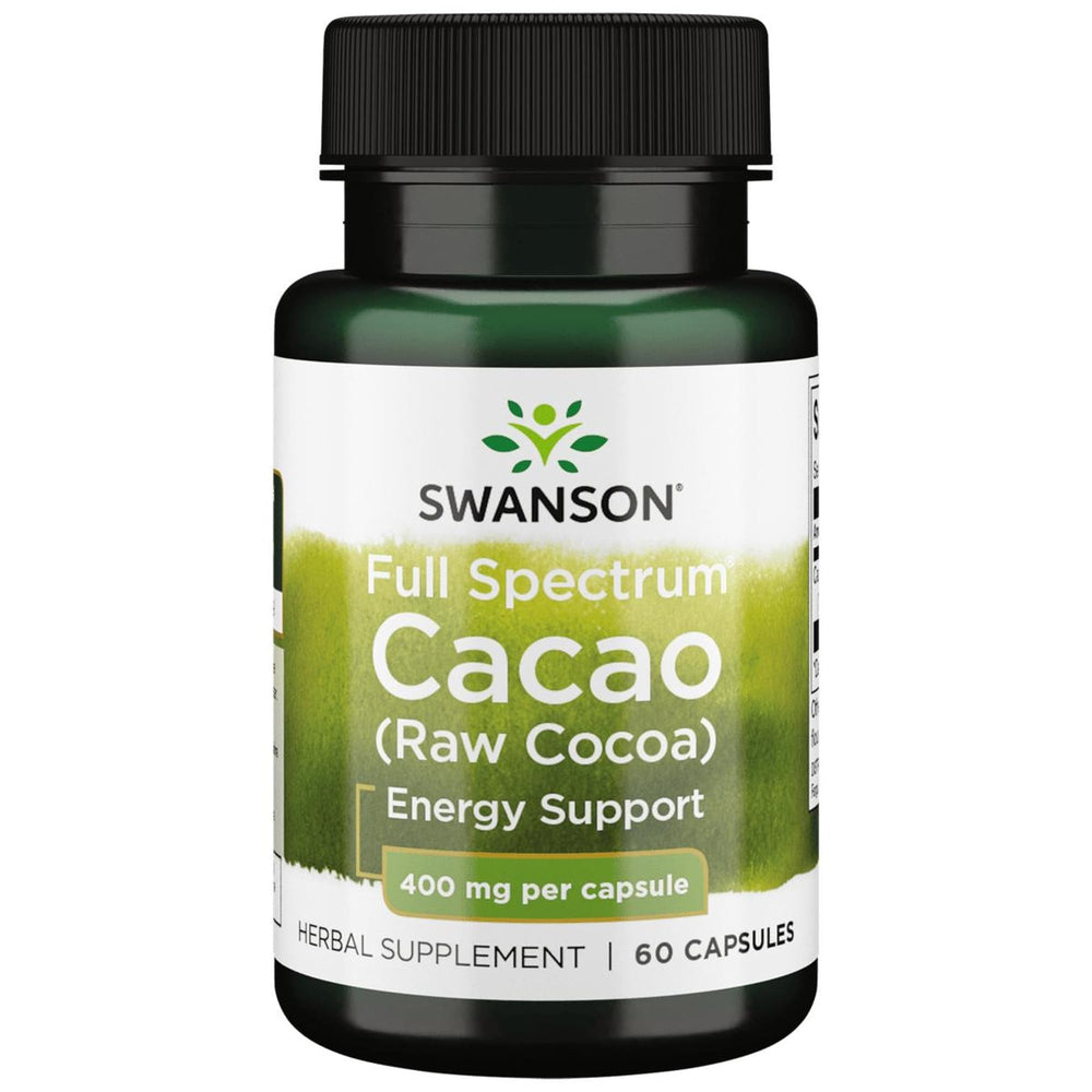 Swanson Full Spectrum Cacao bottle label
