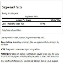 Close-up of Swanson Full Spectrum Cacao capsules