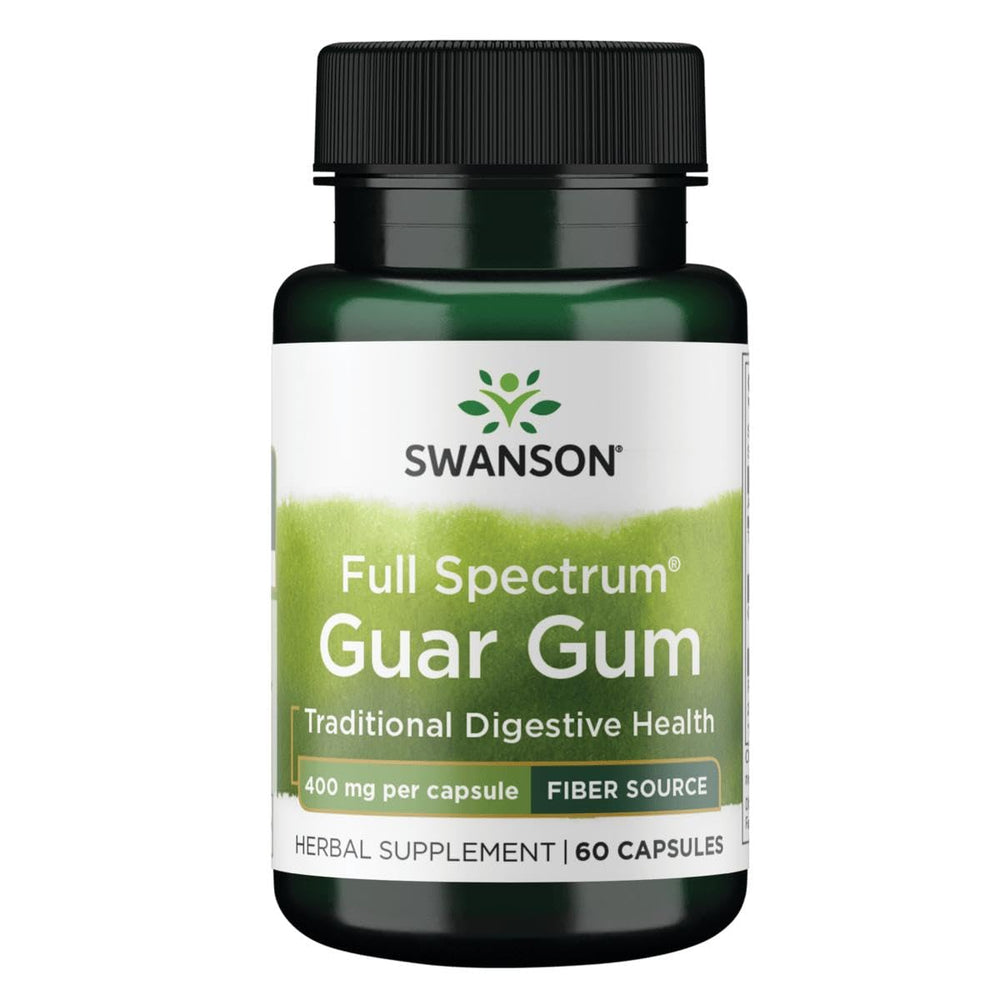 Swanson Full Spectrum Guar Gum 400 mg bottle front label