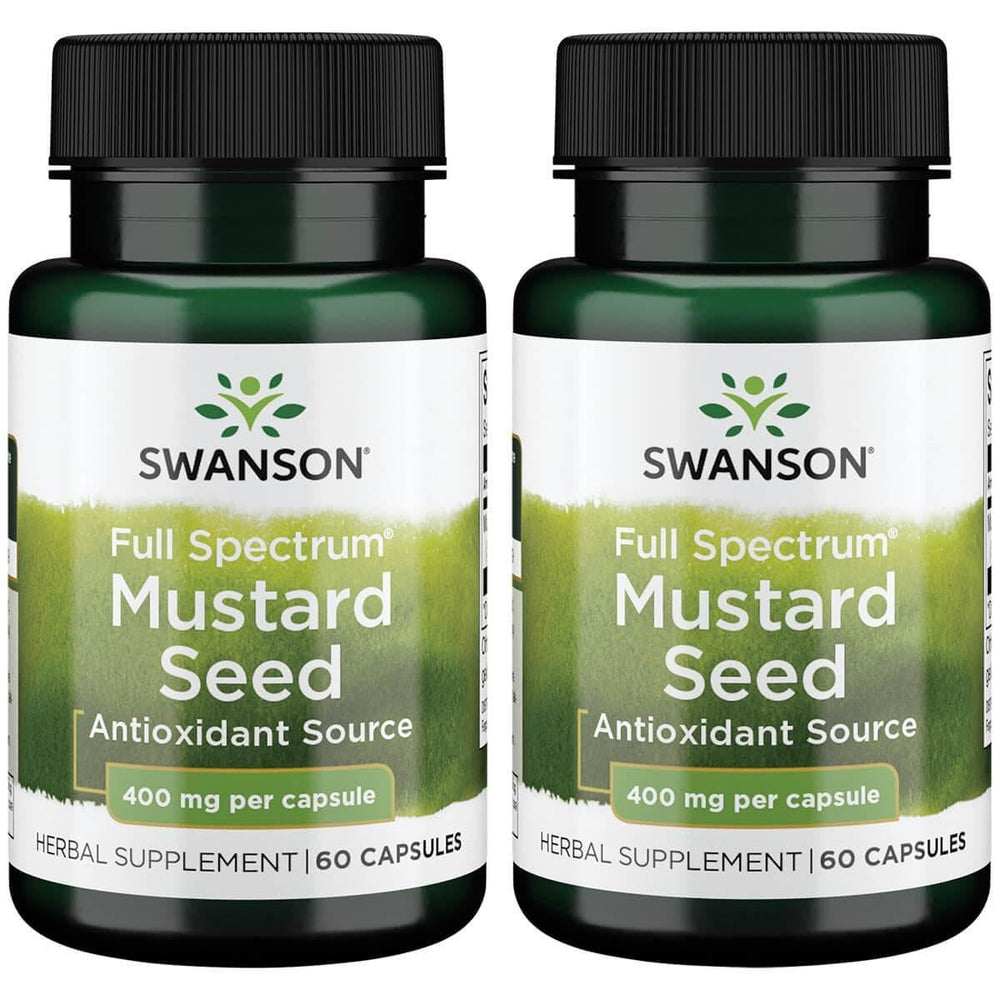 Swanson Full Spectrum Mustard Seed 400 mg – 60 capsules (2 pack)