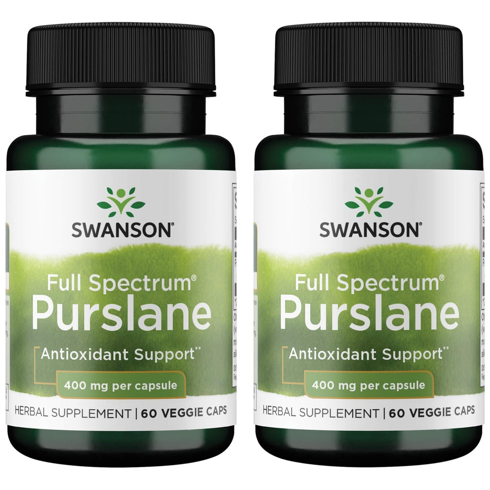 Swanson Full Spectrum Purslane 400 mg per serving in 60 vegetarian capsules, 2 pack