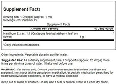 Swanson Hawthorn Berry Liquid Extract 1 oz label
