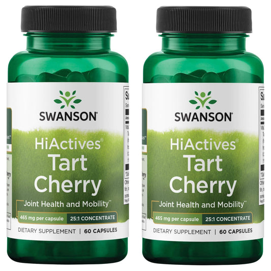 Swanson HiActives Tart Cherry bottle label