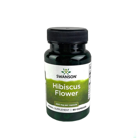 Swanson Hibiscus Full-Spectrum Heart Health supplement bottle (60 capsules)