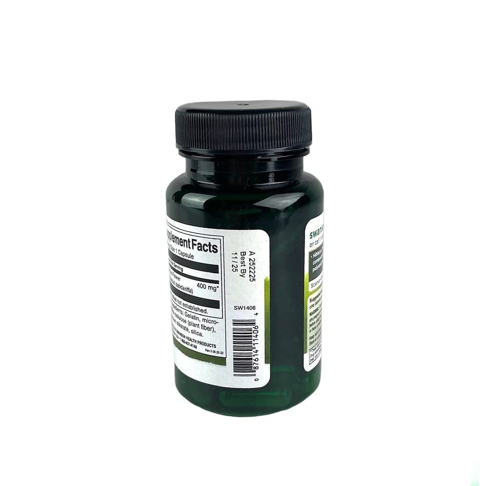 Capsules of Hibiscus Full-Spectrum supplement