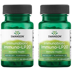 Swanson Immunobiotic Immuno-Lp20 50 mg Probiotic – 30 Vegetarian Capsules per bottle (2-pack)