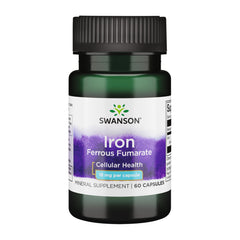 Swanson Iron Ferrous Fumarate bottle label