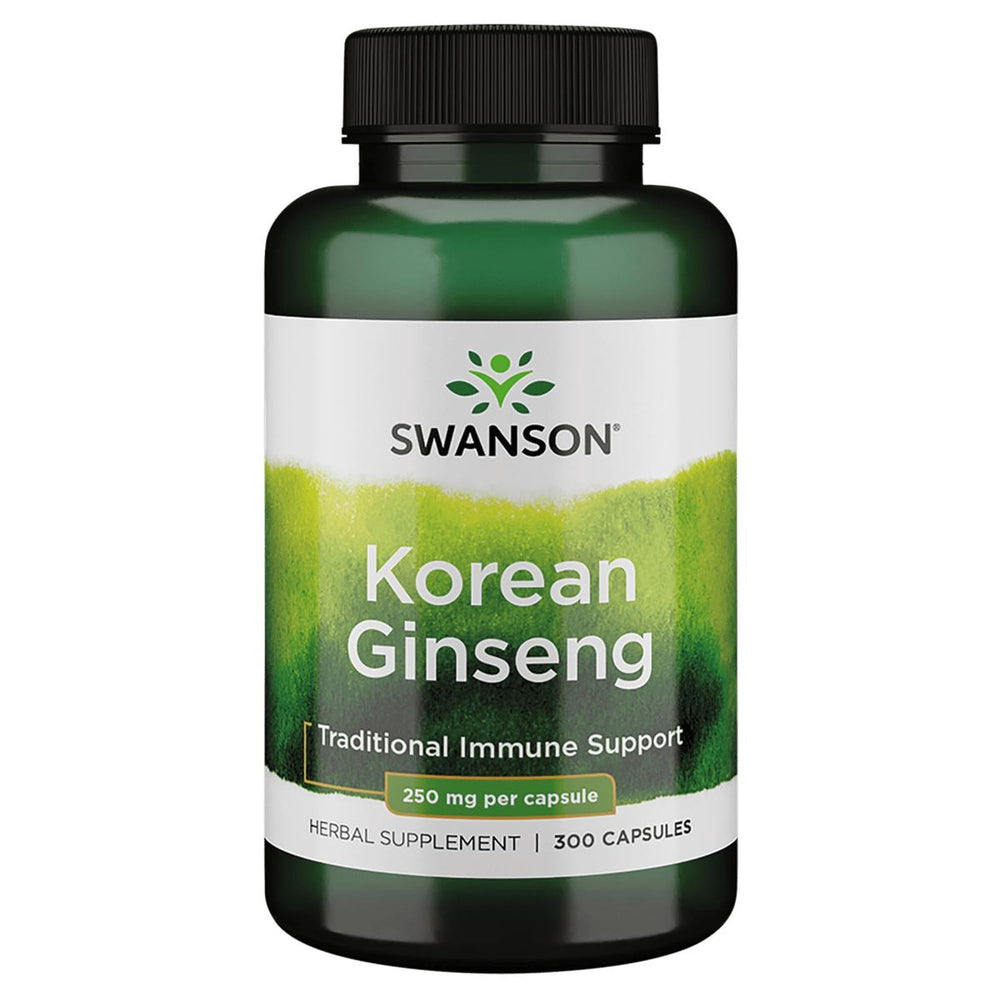 Swanson Korean Ginseng 250 mg bottle – front view