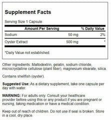 Close-up of Swanson Kyoto Japanese Oyster Extract capsules