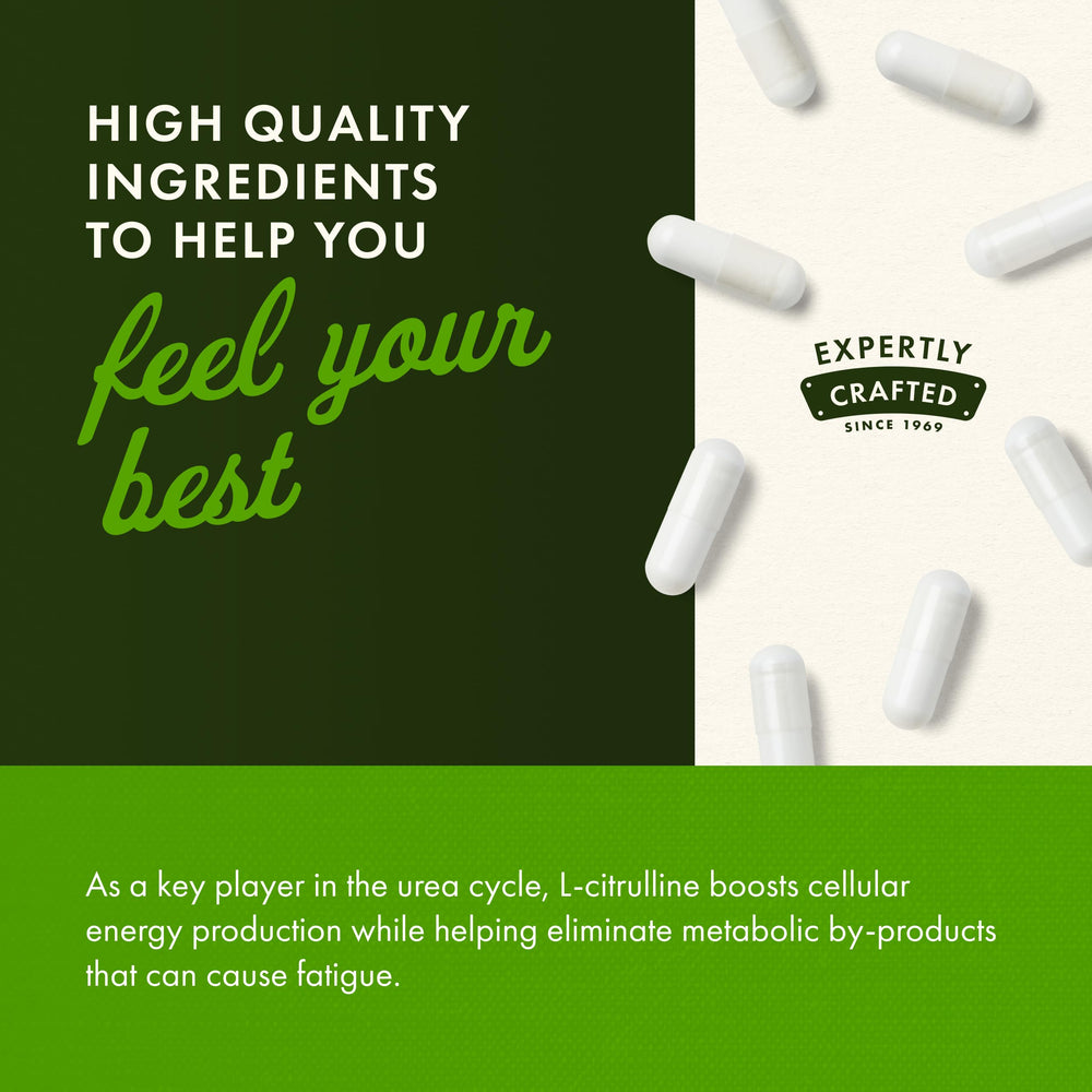 Swanson L-Citrulline supplement facts panel