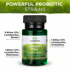 Swanson 4-pack box of L Reuteri Probiotic Plus for value digestive support
