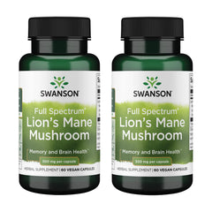 Swanson Full Spectrum Lion's Mane Mushroom bottle label