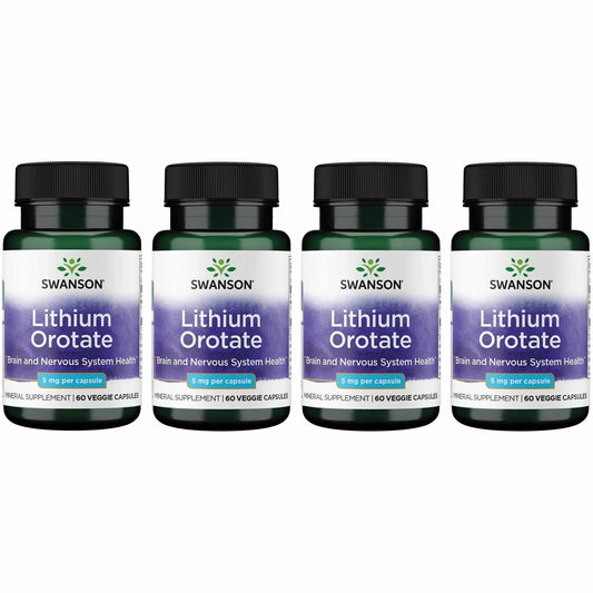 Swanson Lithium Orotate bottle label