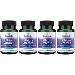 Swanson Lithium Orotate bottle label