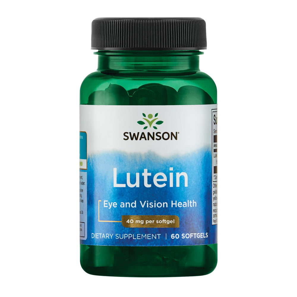 Swanson Lutein bottle with 60 softgels