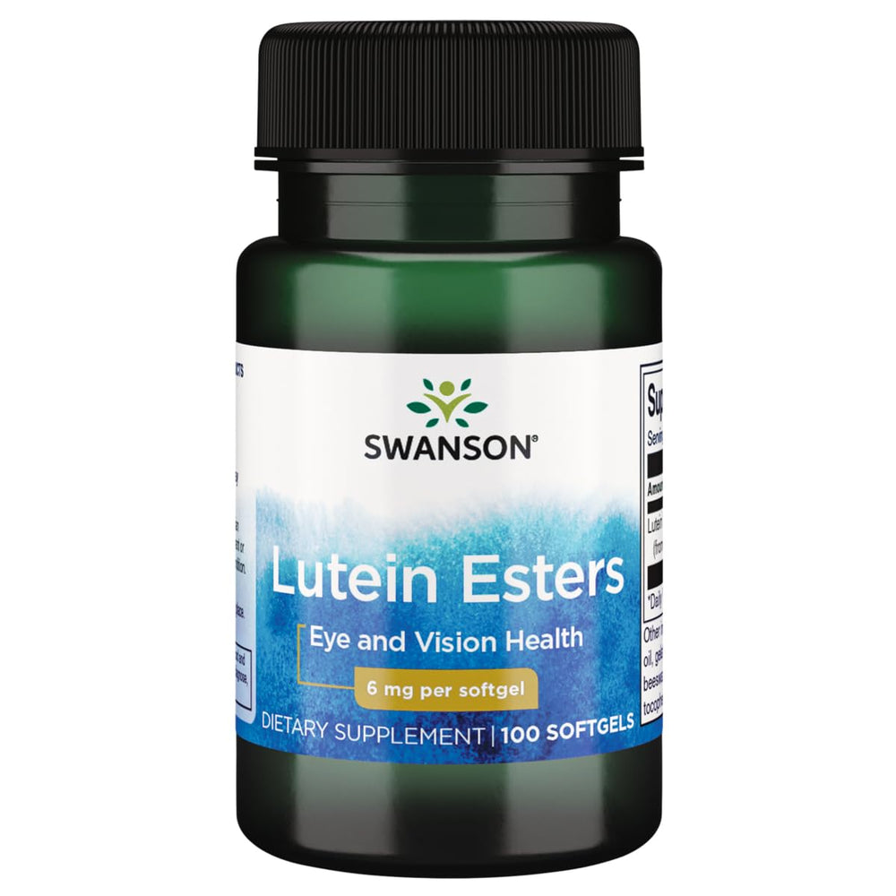 Swanson Lutein 6 Milligrams bottle – 100 soft gels