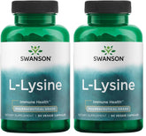 Swanson Ajipure L-Lysine 500 mg vegetarian capsules pack of 2 - image 1