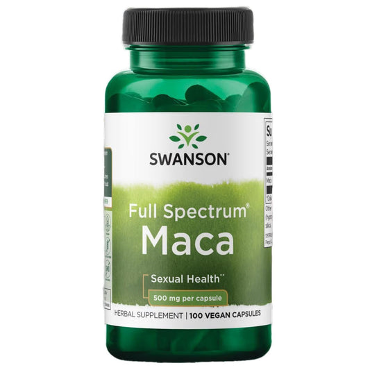 Swanson Maca 500 mg bottle front view