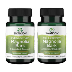 Swanson Magnolia Bark bottle with 60 capsules (400 mg each)