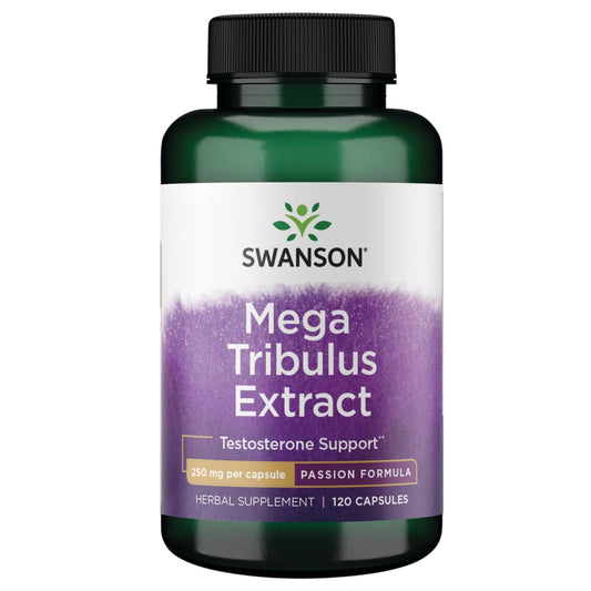 Swanson Mega Tribulus Extract 250 mg bottle, 120 capsules
