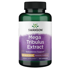 Swanson Mega Tribulus Extract 250 mg bottle, 120 capsules