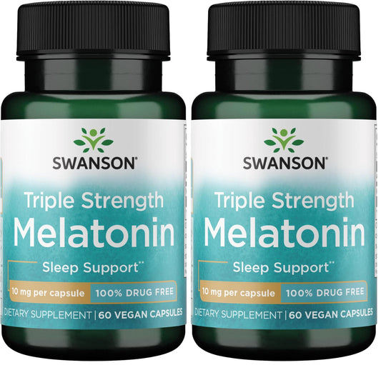 Swanson Melatonin 10mg Pack 2 – front packaging