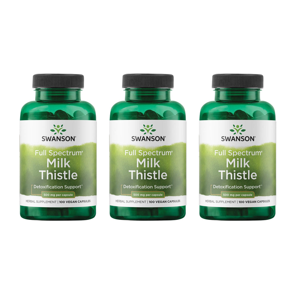 Bottle of Swanson Milk Thistle 3-pack