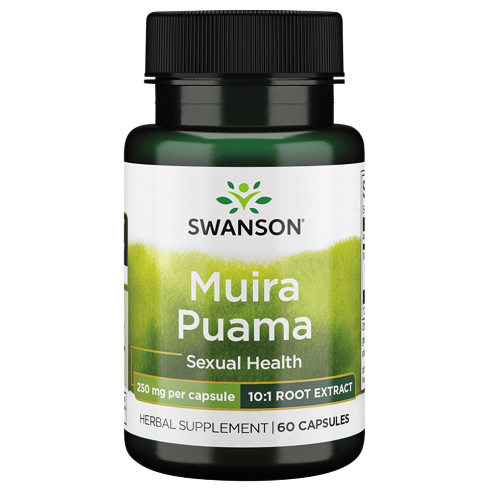 Swanson Muira Puama 10:1 250 mg bottle – 60 capsules