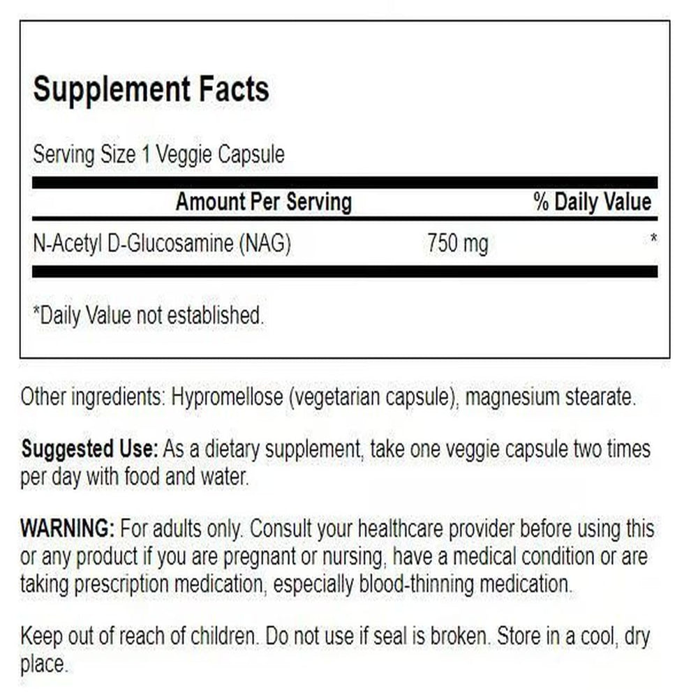 N-Acetyl D-Glucosamine capsules 750 mg