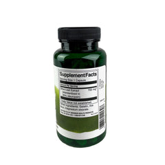 Close-up of Swanson Olive Leaf Extract capsules with 20% oleuropein for immune support