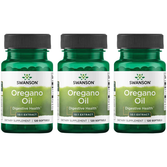 Swanson Oregano Oil 10:1 Extract softgels bottle front