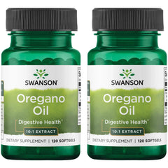Swanson Oregano Oil 10:1 Extract 2-pack front view