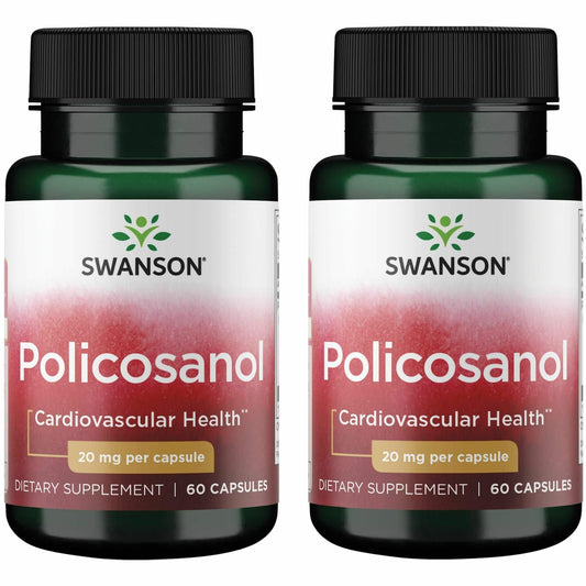 Swanson Policosanol two-pack bottle front view