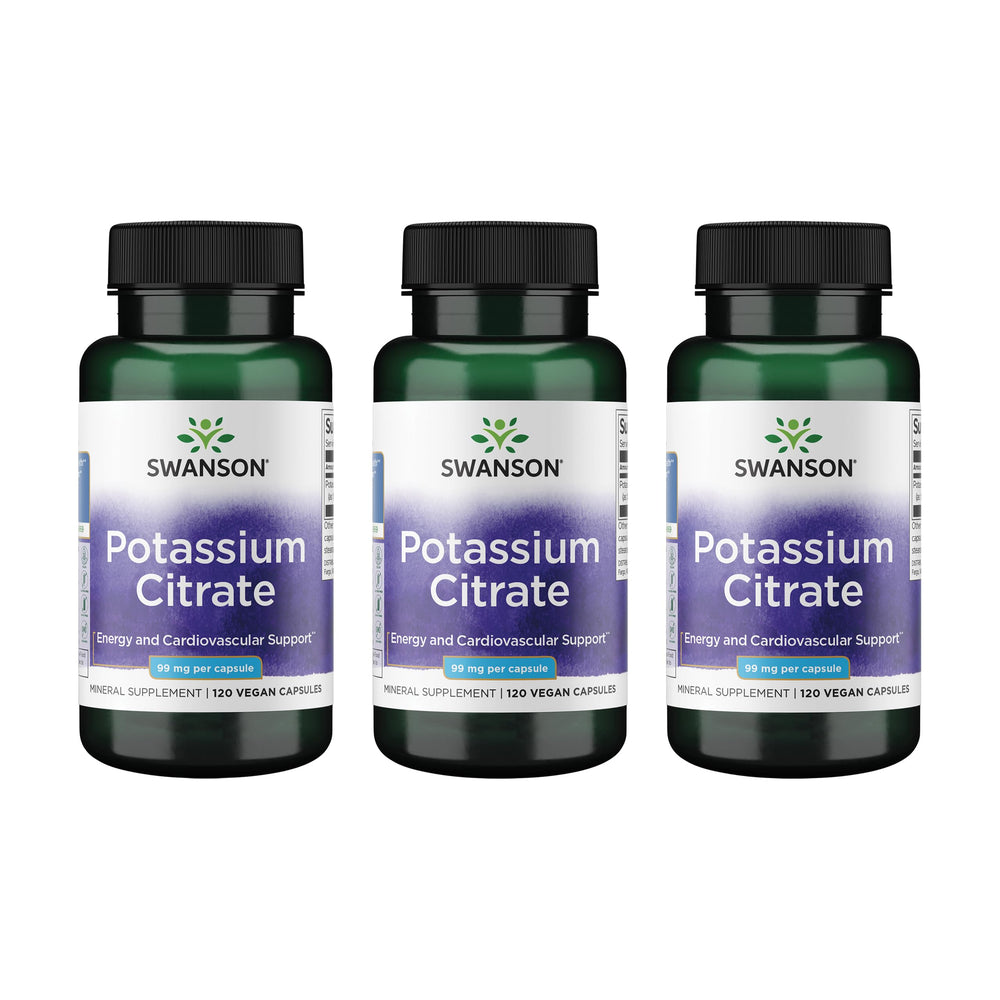 Swanson Potassium Citrate bottle with 120 capsules