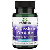 Swanson Potassium Orotate 99 mg bottle and capsules