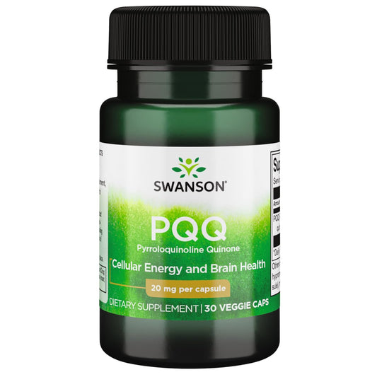 Swanson PQQ 20 mg 30 vegan capsules bottle