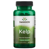 Swanson Premium Brand Kelp bottle with 250 tablets and 225 mcg iodine per tablet