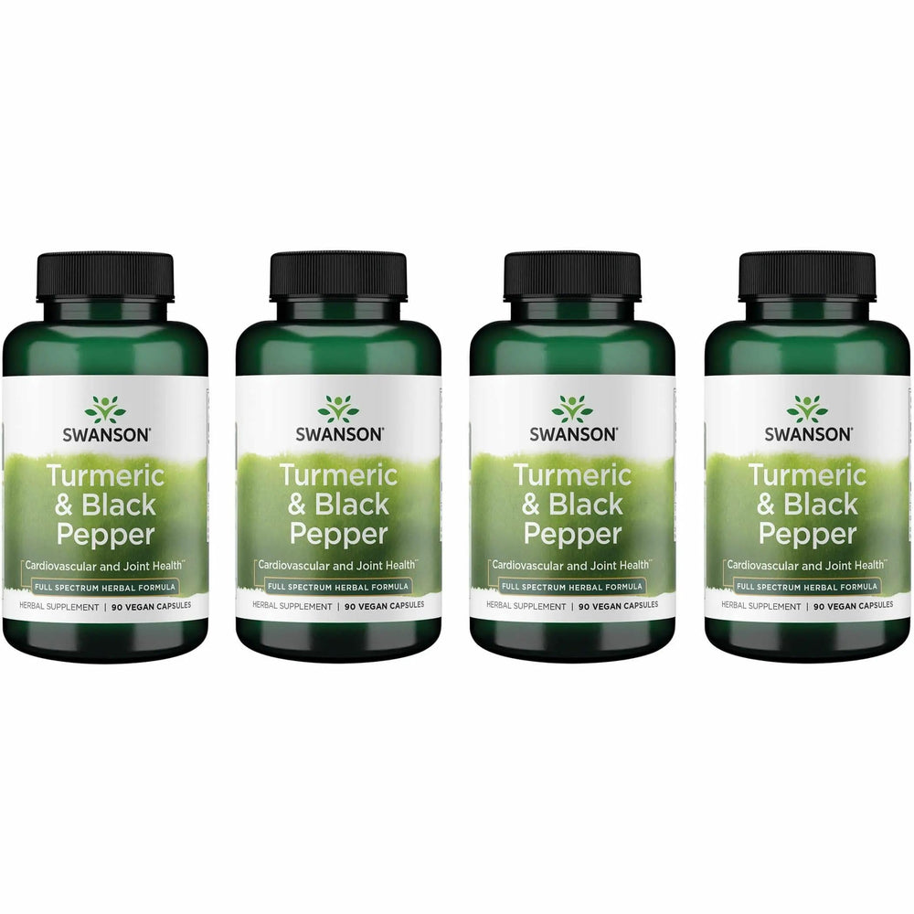 Swanson Premium Turmeric & Black Pepper bottle front view