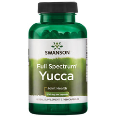 Swanson Premium Brand Yucca 500 mg bottle – front view