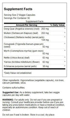 Swanson Prime Lung 60 Veg Caps Pack of 2 bottle back label