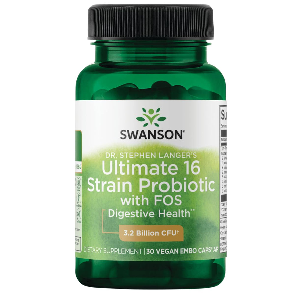 Swanson probiotic bottle with 60 veggie capsules