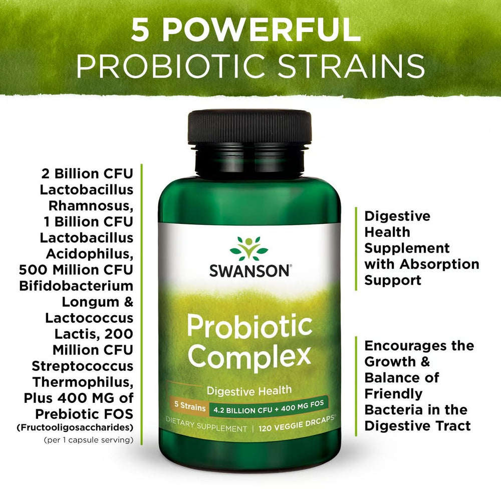 Ingredient notes including FOS prebiotic