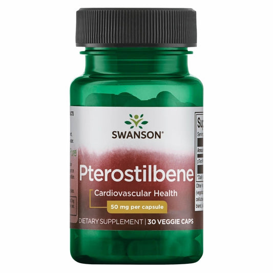 Swanson Pterostilbene 50 mg 30 Veg Caps bottle
