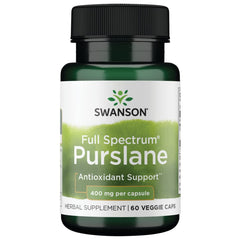 Swanson Full Spectrum Purslane 400 mg bottle front view