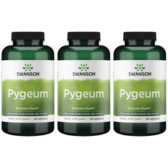 Swanson Pygeum 3-pack hero image with product label