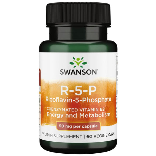 Swanson R-5-P Riboflavin-5-Phosphate bottle label